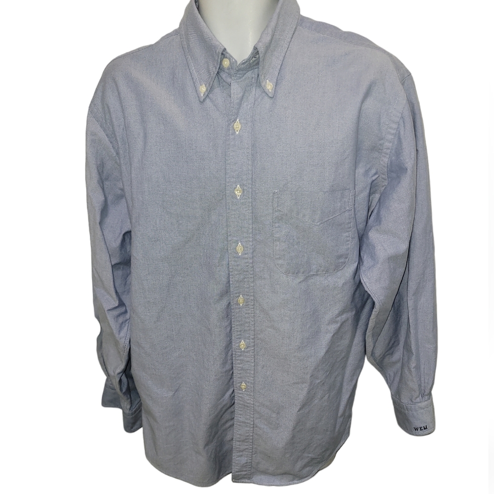 BROOKS BROTHERS Traditional Fit Shirt Mens 17 1/2 ‐ 34 Makers and Merchants
